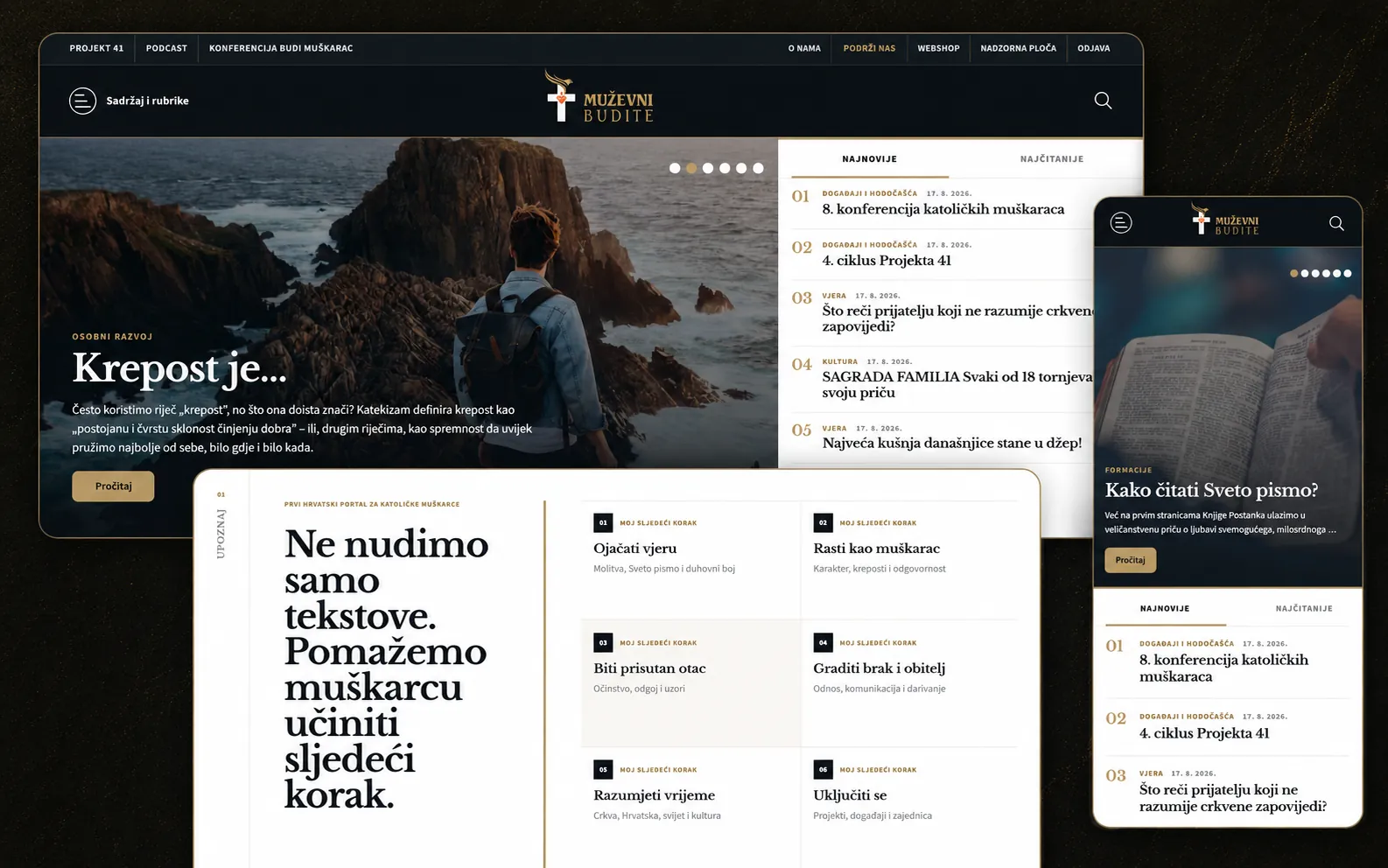 Muževni budite Croatian portal for Catholic men