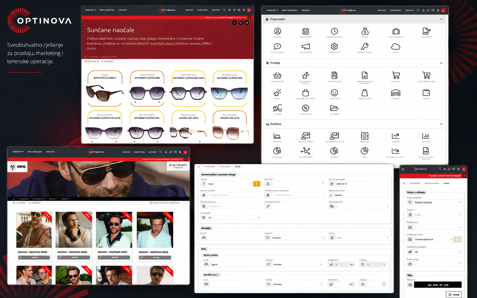 Optinova Marketplace B2B platform for online sales of optical products
